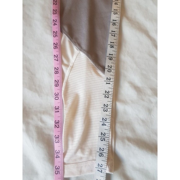 Danskin Womens Leggings Sz Small Mid Rise Mesh Logo Gray Activewear Workout - Picture 14 of 14